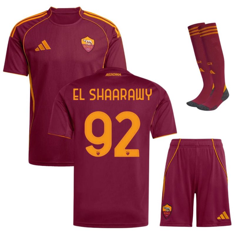 Maillot Kit Enfant AS Roma Domicile 2025 2026 El Shaarawy