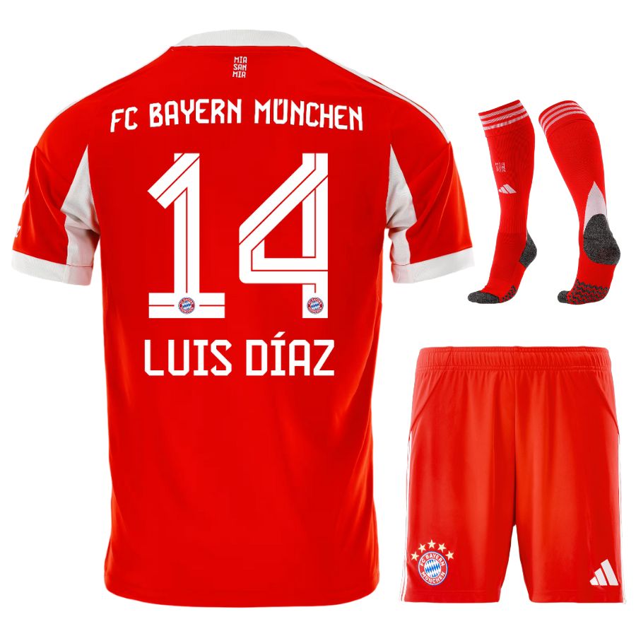 Maillot Kit Enfant Bayern Munich Domicile 2025 2026 Luis Diaz