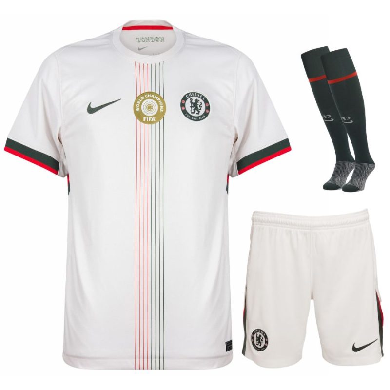 Maillot Kit Enfant Chelsea Exterieur 2025 2026 Champions du Monde Fifa