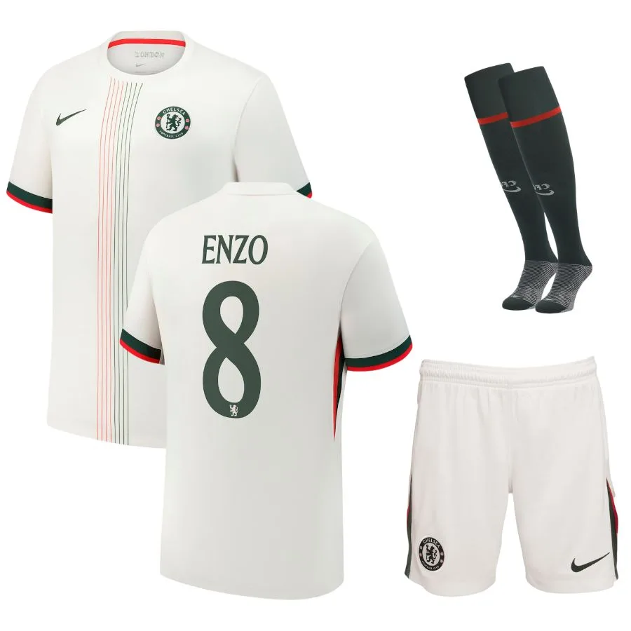 Maillot Kit Enfant Chelsea Exterieur 2025 2026 Enzo