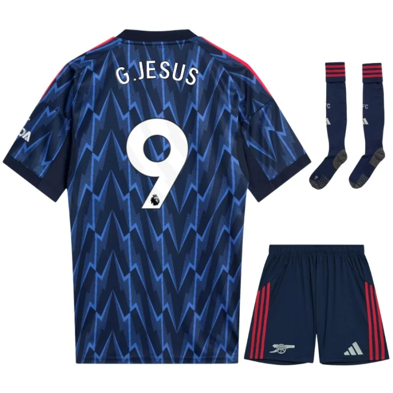 Maillot Kit Enfant Exterieur Arsenal 2025 2026 Jesus Maillot Kit Enfant Exterieur Arsenal 2025 2026 Jesus