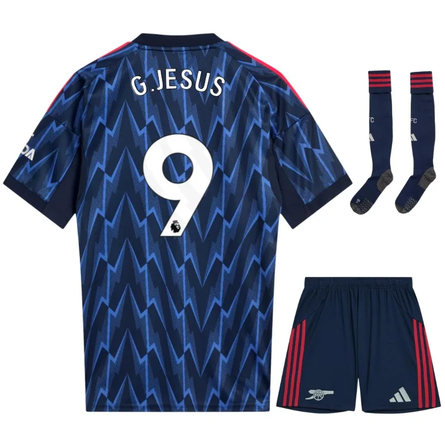 Maillot Kit Enfant Exterieur Arsenal 2025 2026 Jesus Maillot Kit Enfant Exterieur Arsenal 2025 2026 Jesus