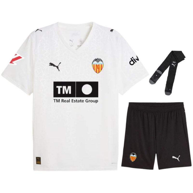 Maillot Kit Enfant FC Valence Domicile 2025 2026 Noir