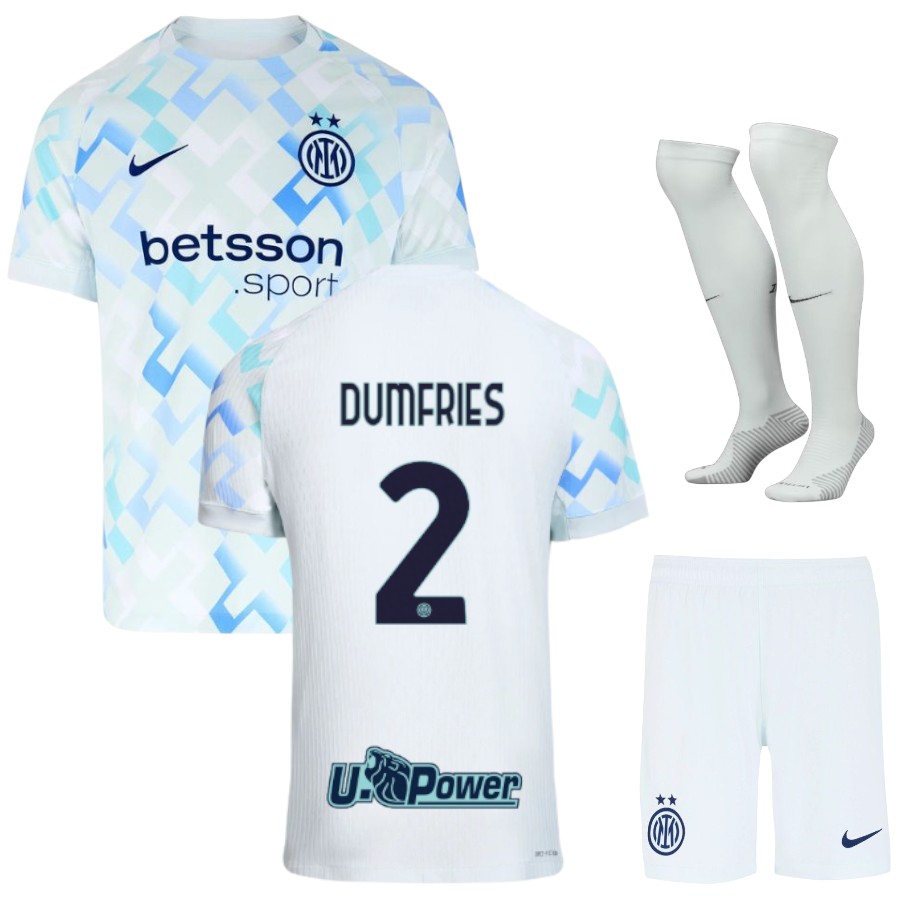 Maillot Kit Enfant Inter Milan Exterieur 2025 2026 Dumfries
