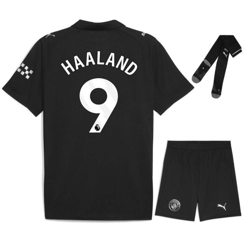 Maillot Kit Enfant Manchester City Exterieur 2025 2026 Haaland