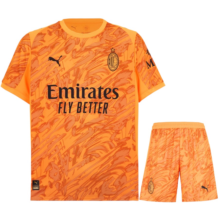 Maillot Kit Enfant Milan AC Exterieur 2025 2026 Gardien (1)
