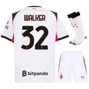 Maglia da trasferta per bambini dell'AC Milan 2025-2026 Walker