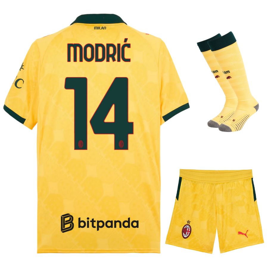 Maillot Kit Enfant Milan AC Third 2025 2026 Modric
