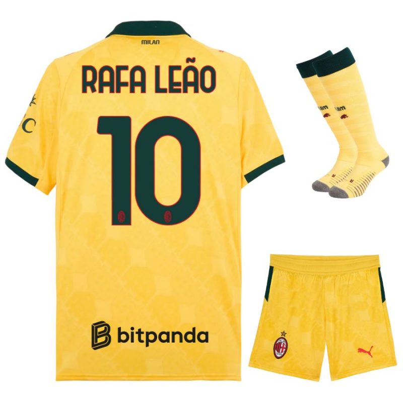 Maillot Kit Enfant Milan AC Third 2025 2026 Rafa Leao