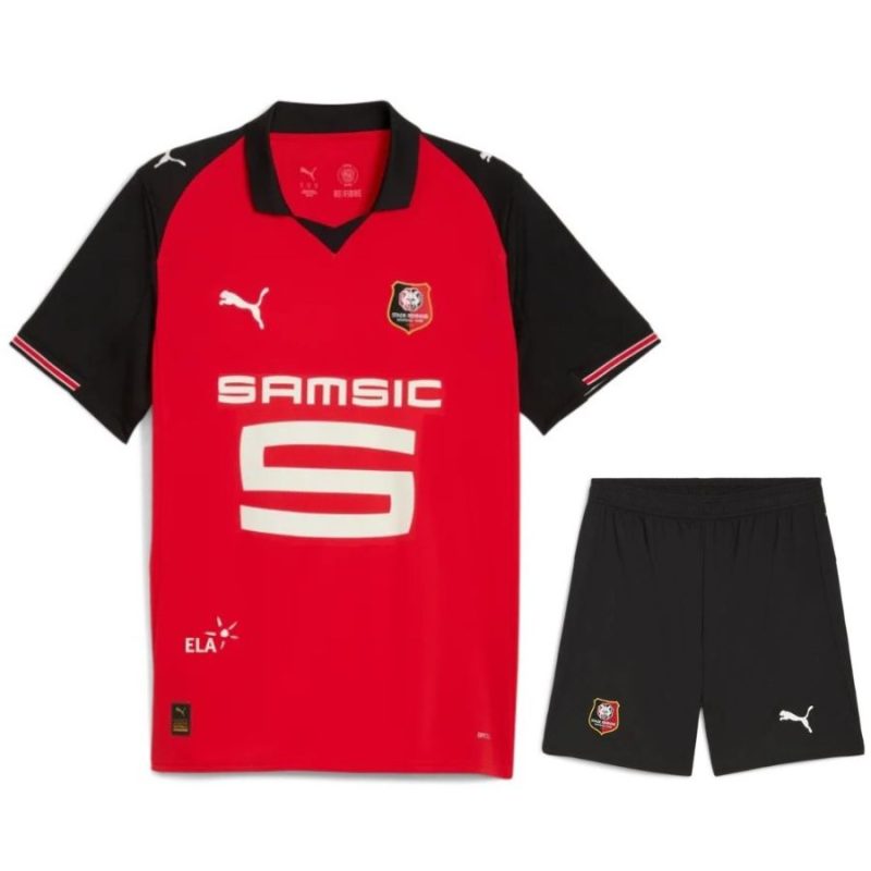 Maillot Kit Enfant Stade Rennais Domicile (1)
