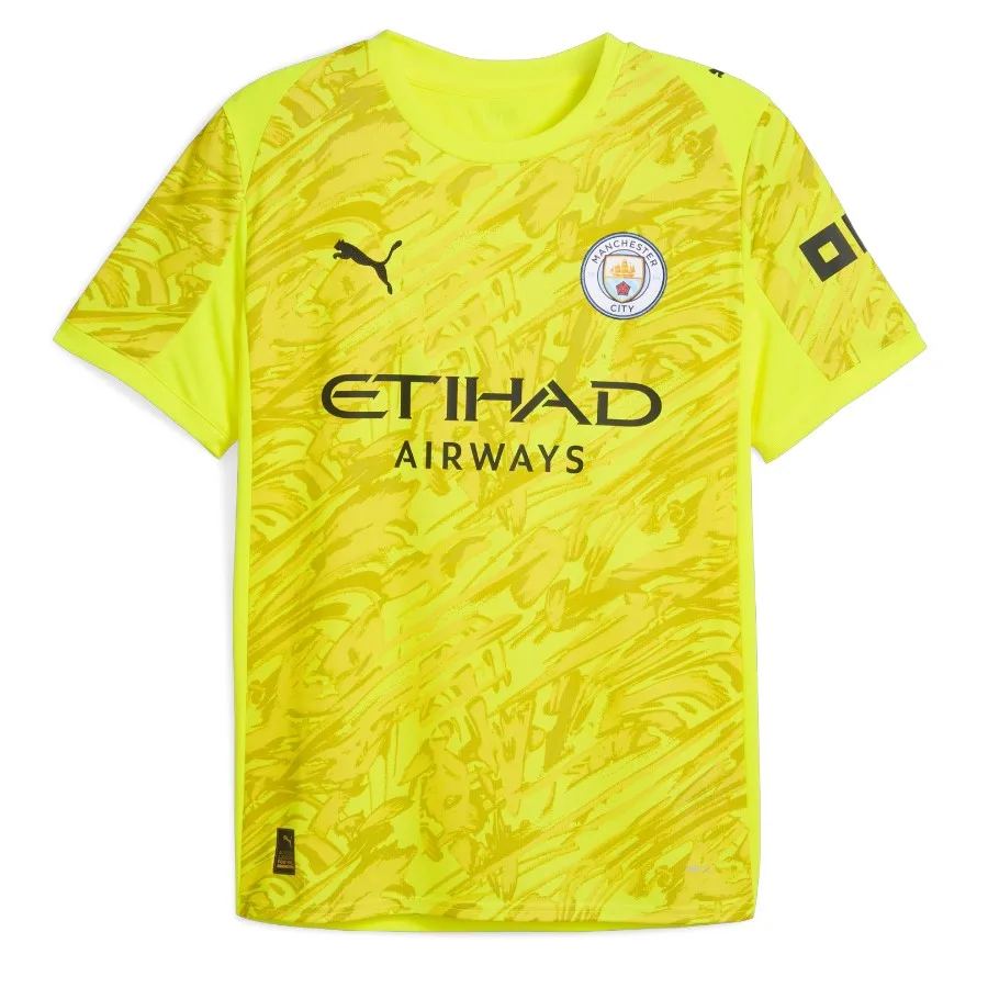 Maillot Manchester City Domicile 2025 2026 Gardien Jaune (1)
