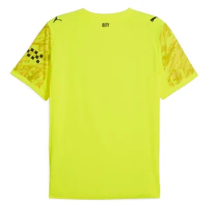 Maillot Manchester City Domicile 2025 2026 Gardien Jaune (2)