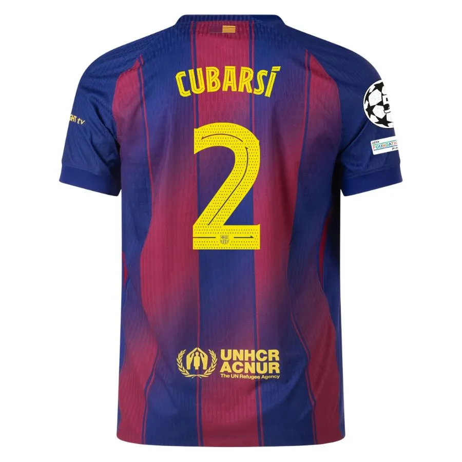 Maillot Match Barca Domicile 2025 2026 Cubarsi UCL (2) Maillot Match Barca Domicile 2025 2026 Cubarsi UCL