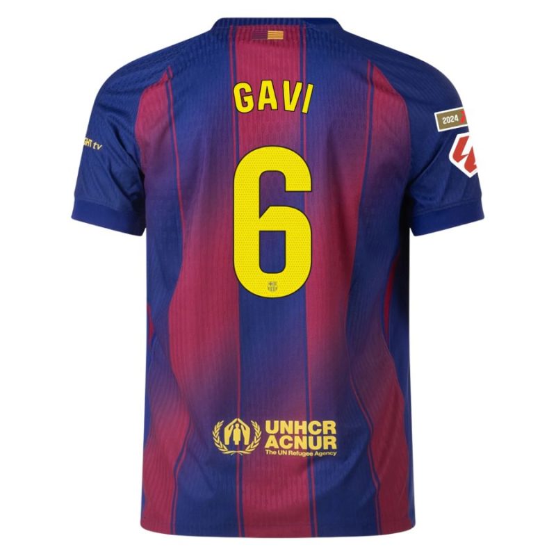 Maillot Match Barca Domicile 2025 2026 Gavi La Liga (2) Maillot Match Barca Domicile 2025 2026 Gavi La Liga