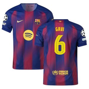Maillot Match Barca Domicile 2025 2026 Gavi UCL