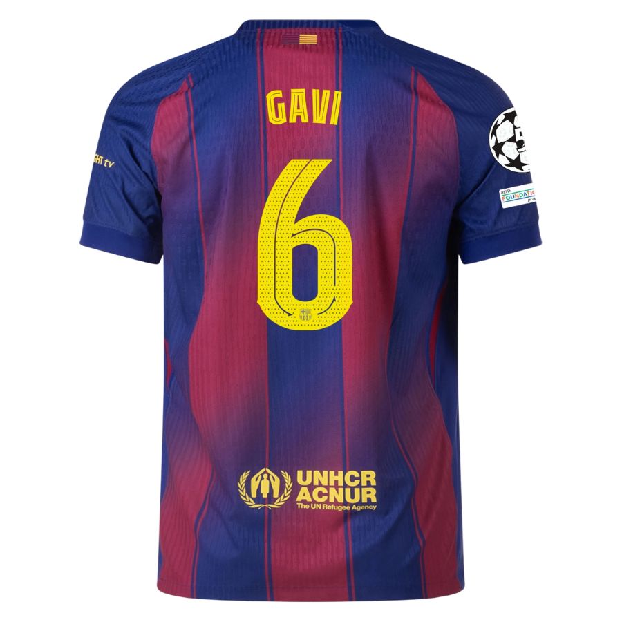 Maillot Match Barca Domicile 2025 2026 Gavi UCL (2) Maillot Match Barca Domicile 2025 2026 Gavi UCL