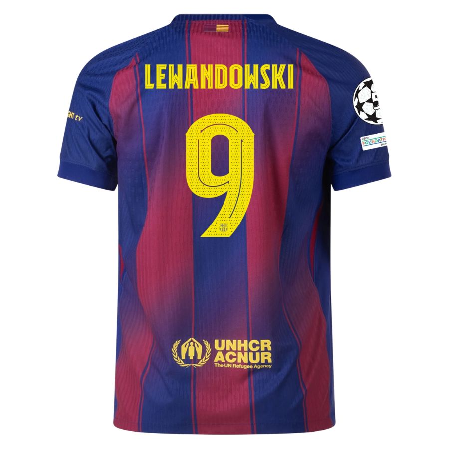 Maillot Match Barca Domicile 2025 2026 Lewandowski UCL