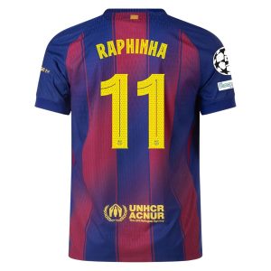 Maillot Match Barca Domicile 2025 2026 Raphinha UCL