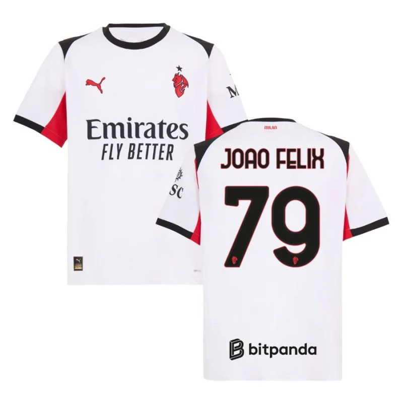 Maillot Milan AC Exterieur 2025 2026 Joao Félix