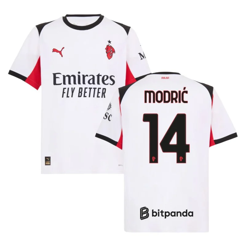 Maillot Milan AC Exterieur 2025 2026 Modric