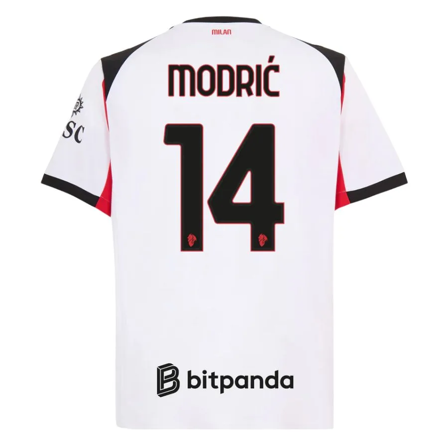 Camiseta visitante del AC Milan 2025/2026 Modric (2) Camiseta de visitante del AC Milan 2025-2026 de Modric
