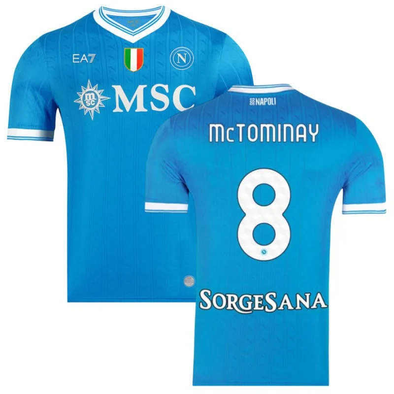 Maillot Naples Domicile 2025 2026 MC Tominay (1)