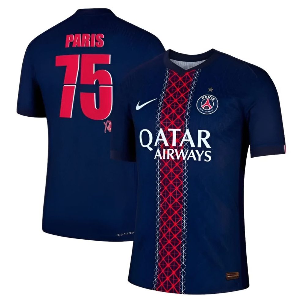 Maillot PSG Domicile 2024/2025 Nike - Taille M, Collector Avec étoile LDC, #25