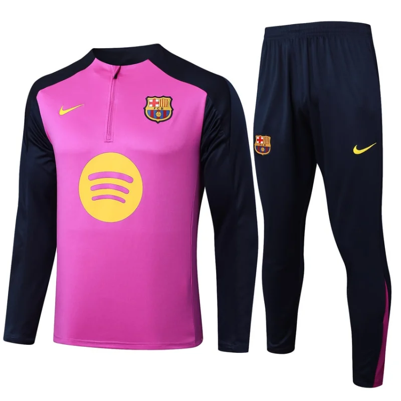 Survetement Barca Training 2025 2026 Rose Noir