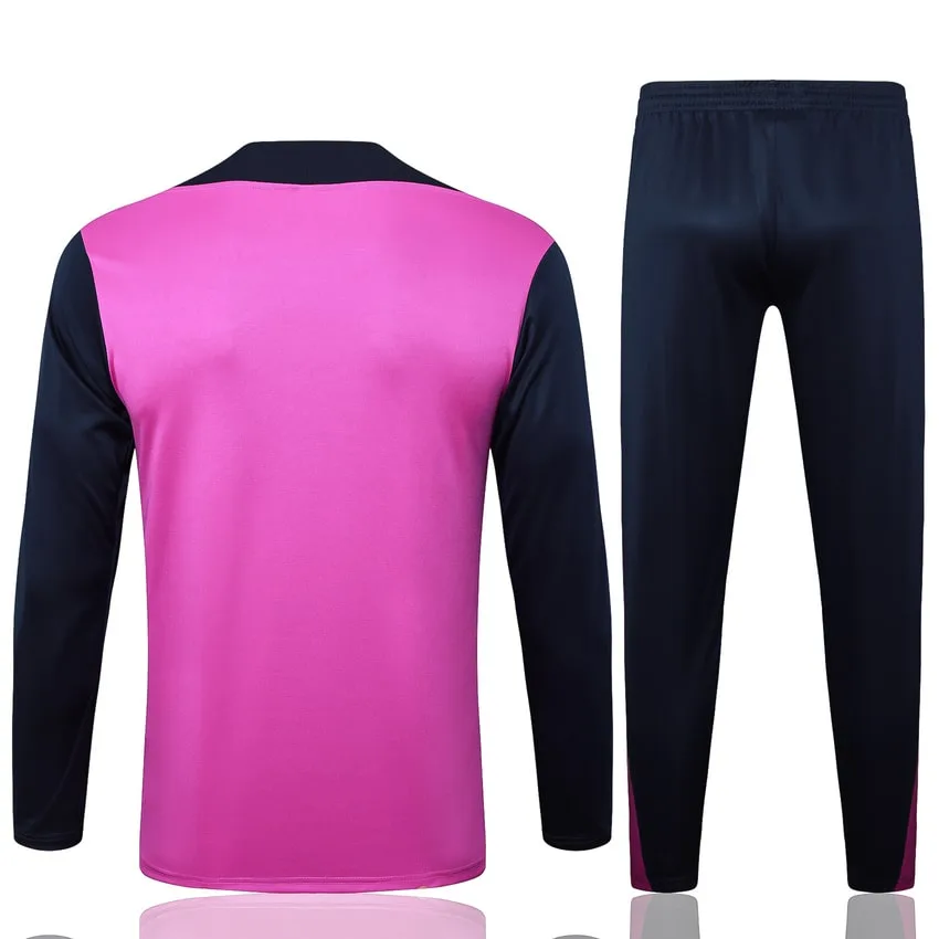 Survetement Barca Training 2025 2026 Rose Noir