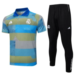 Real Madrid Polo 2025 2026 Suti Tracksuit Blue Green