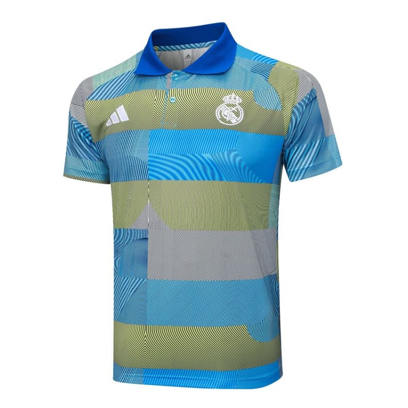 Survetement Real Madrid Polo 2025 2026 Bleu Vert (2) Survetement Real Madrid Polo 2025 2026 Bleu Vert
