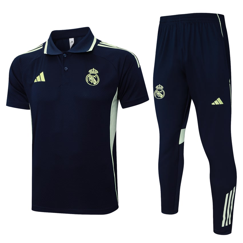 Survetement Real Madrid Polo 2025 2026 Noir Jaune