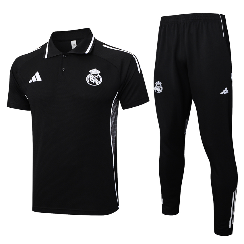 Survetement Real Madrid Polo 2025 2026 Noir Sombre