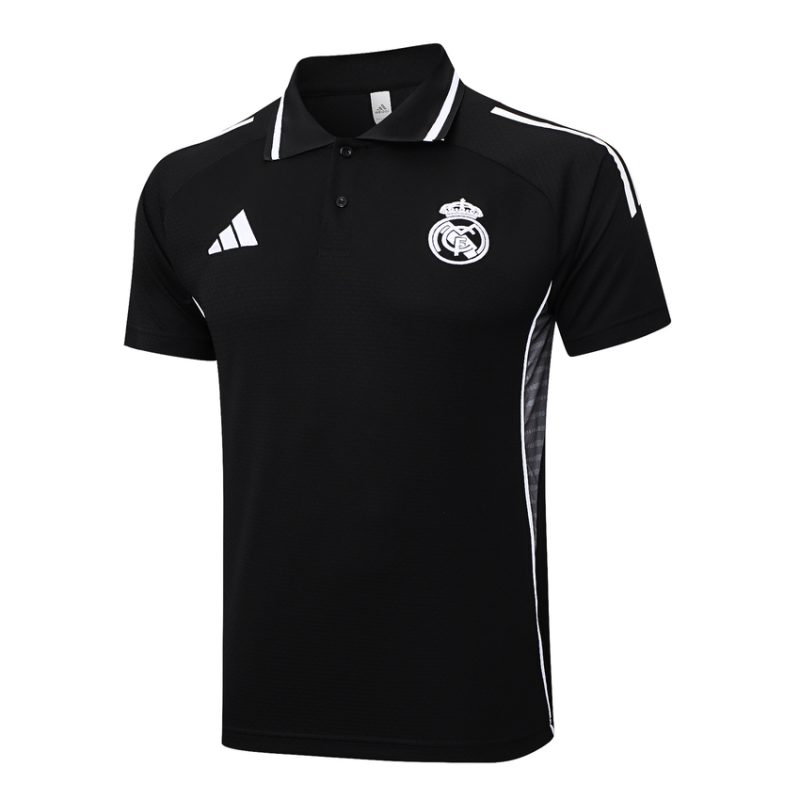 Chándal de polo del Real Madrid 2025-2026 Negro oscuro (4) Chándal Polo Real Madrid 2025-2026 Negro Oscuro