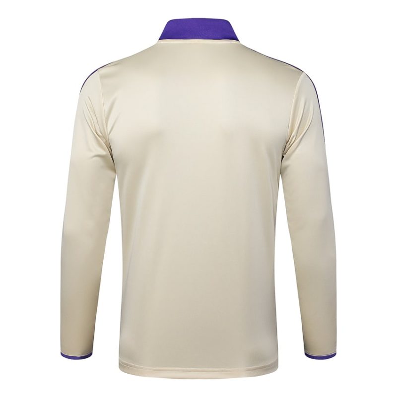 Survetement Real Madrid Training 2025 2026 Beige Violet (2) Survetement Real Madrid Training 2025 2026 Beige Violet