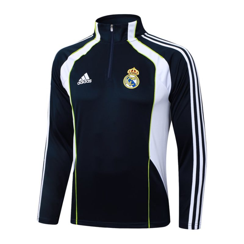 Survetement Real Madrid Training 2025 2026 Noir Blanc (4) Survetement Real Madrid Training 2025 2026 Noir Blanc
