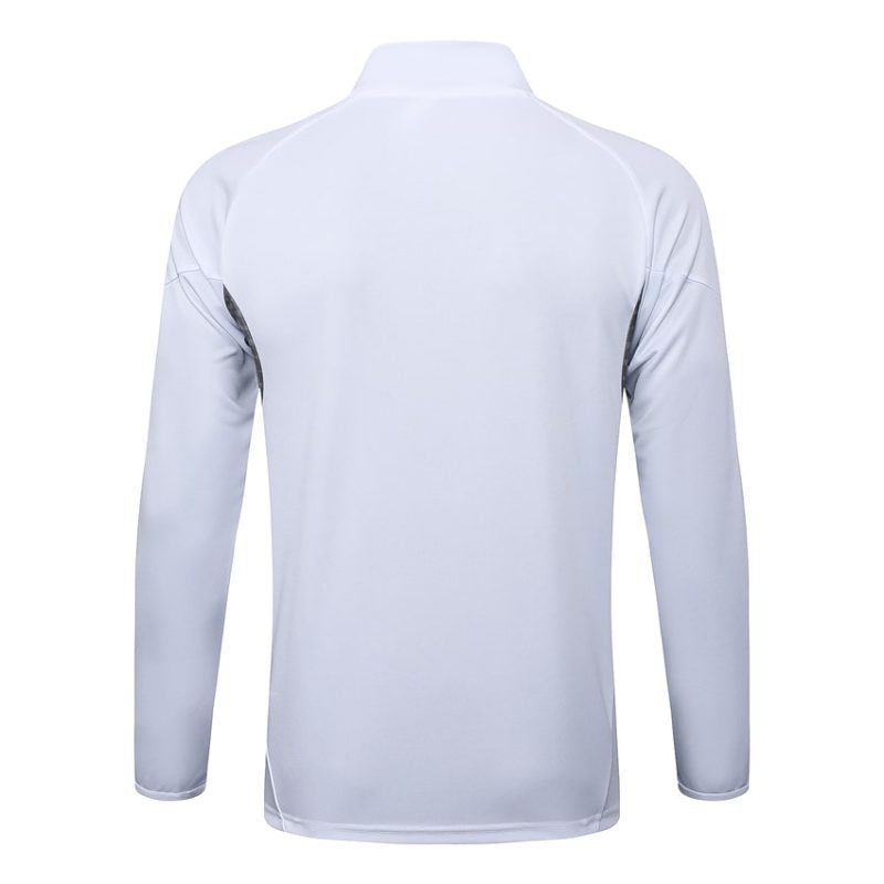 Survetement Real Madrid Veste 2025 2026 Blanc Clair (2) Survetement Real Madrid Veste 2025 2026 Blanc Clair