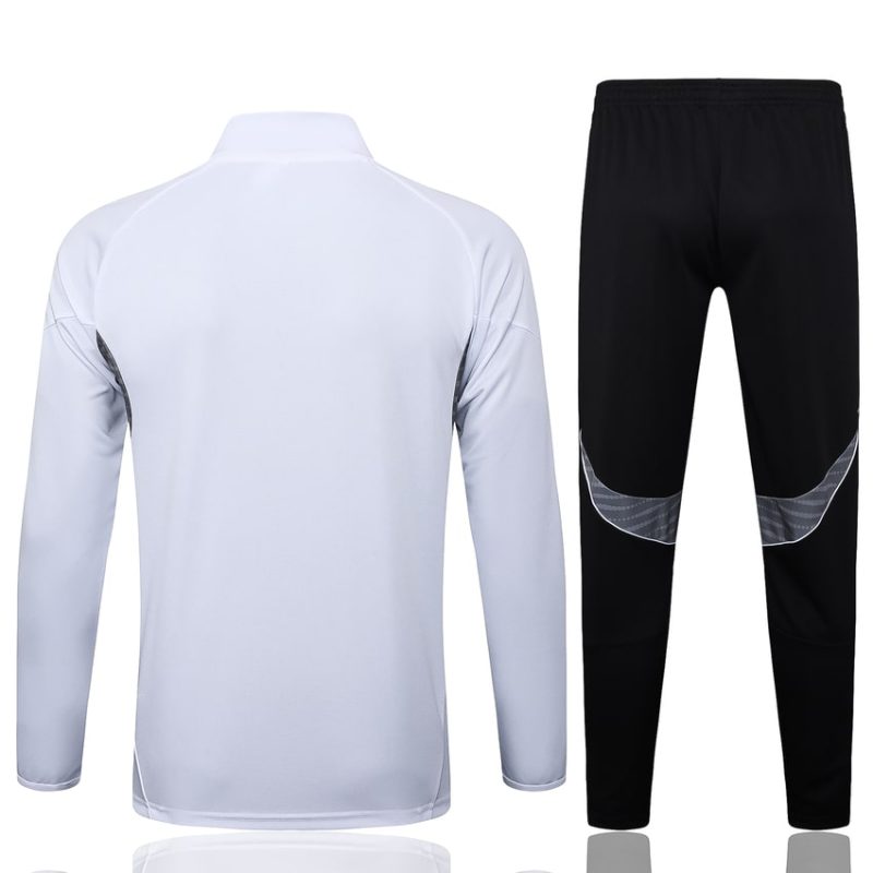 Survetement Real Madrid Veste 2025 2026 Blanc Clair (3) Survetement Real Madrid Veste 2025 2026 Blanc Clair