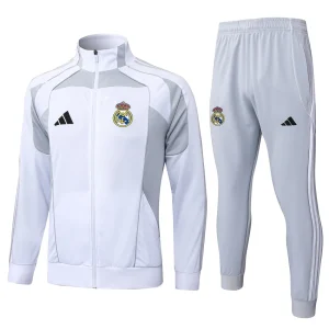 Real Madrid Tracksuit peleue 2025 2026 White Grey
