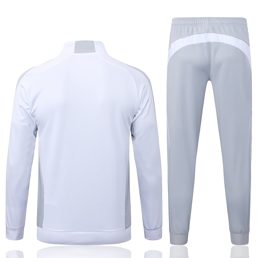 Survetement Real Madrid Veste 2025 2026 Blanc Gris