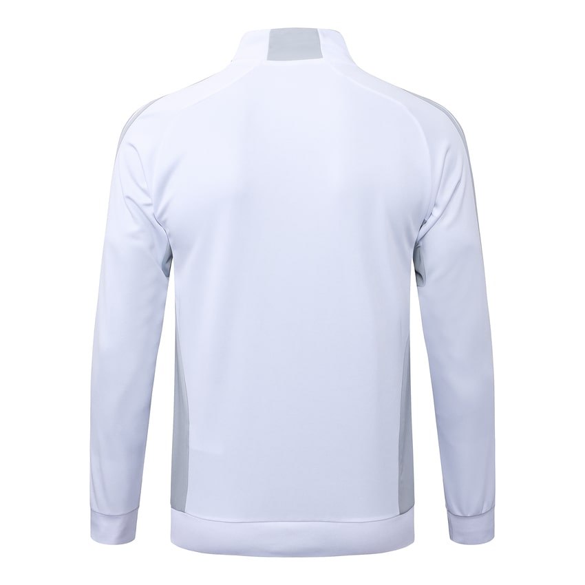 Survetement Real Madrid Veste 2025 2026 Blanc Gris