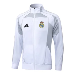 Real Madrid Tracksuit peleue 2025 2026 White Grey