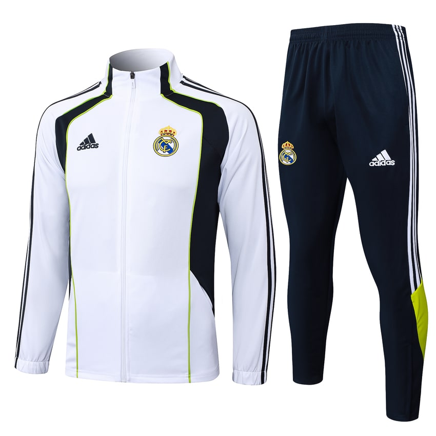 Survetement Real Madrid Veste 2025 2026 Blanc Noir
