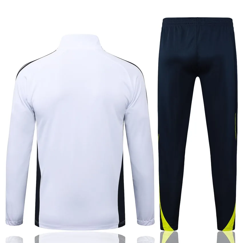Survetement Real Madrid Veste 2025 2026 Blanc Noir