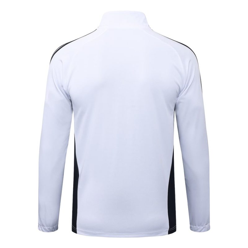 Survetement Real Madrid Veste 2025 2026 Blanc Noir (4) Survetement Real Madrid Veste 2025 2026 Blanc Noir