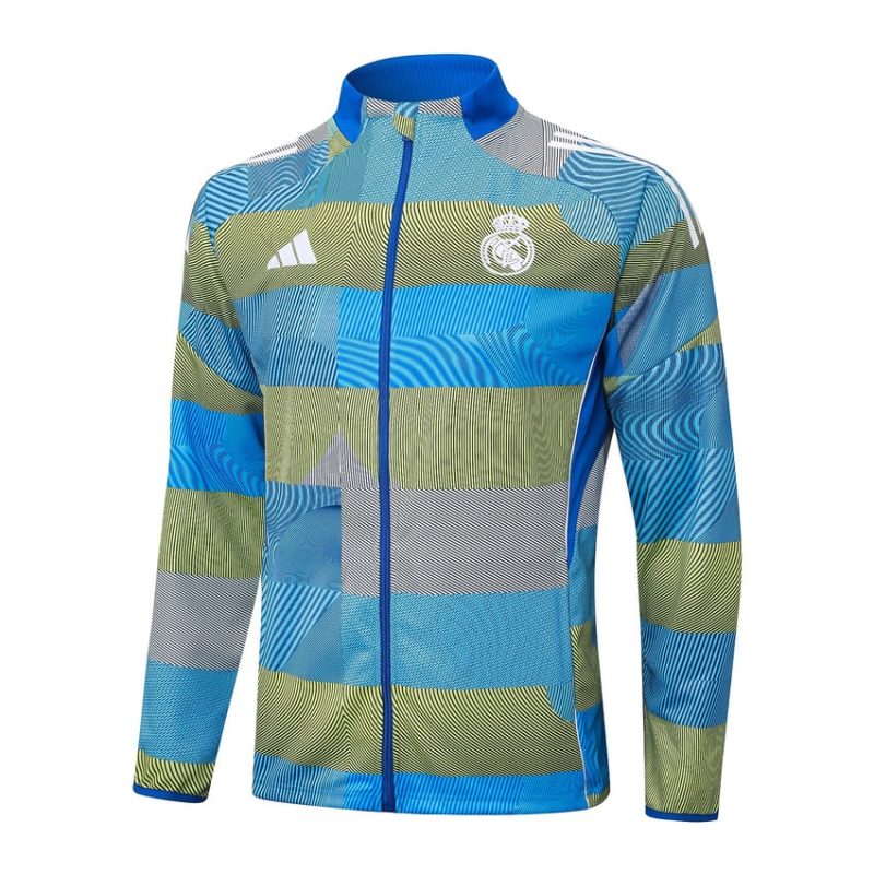 Survetement Real Madrid Veste 2025 2026 Bleu Vert (4) Survetement Real Madrid Veste 2025 2026 Bleu Vert