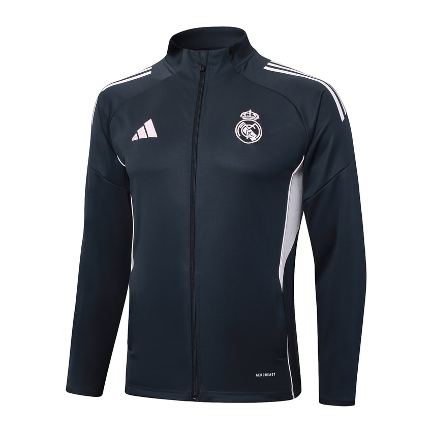 Survetement Real Madrid Veste 2025 2026 Noir Clair