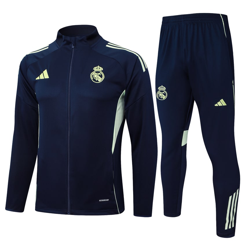 Survetement Real Madrid Veste 2025 2026 Noir Jaune