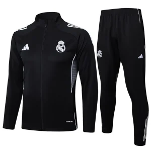 Real Madrid Tracksuit peleue 2025 2026 Black Pogisa