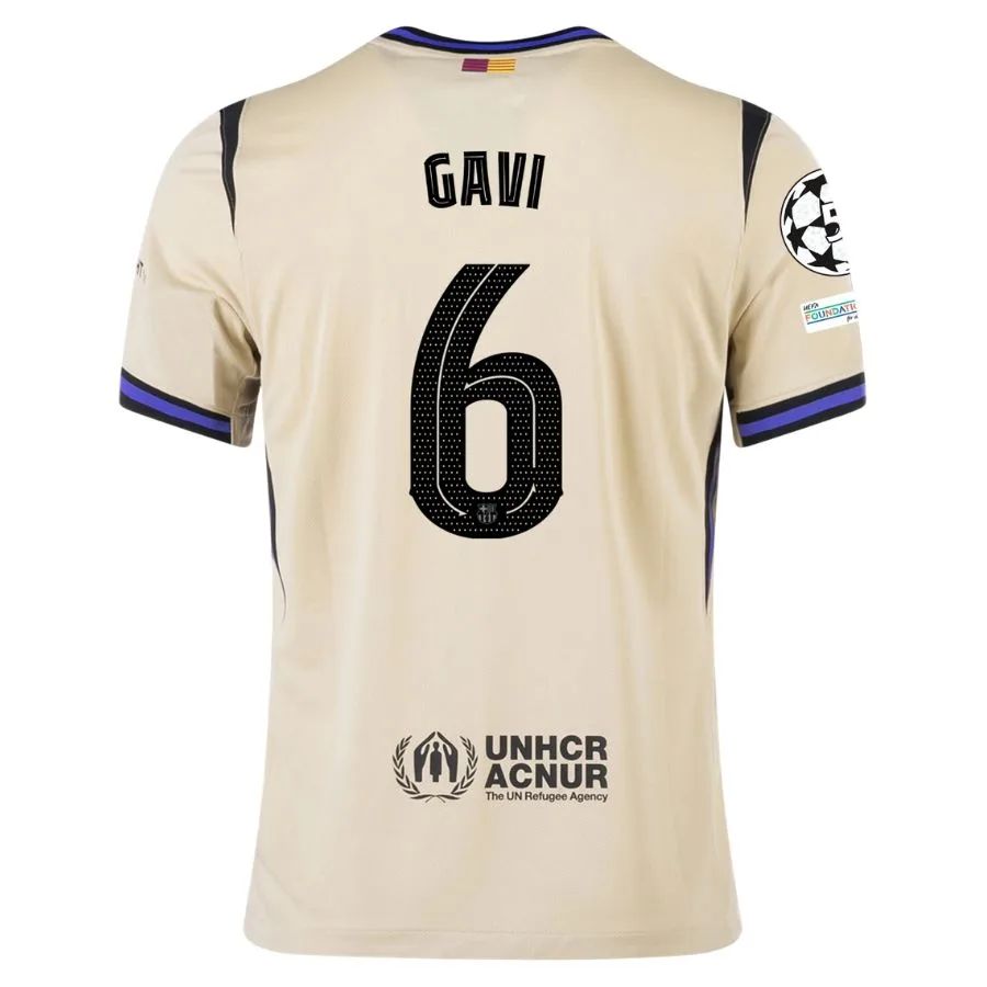 Camiseta visitante del Barça 2025-2026 Gavi UCL